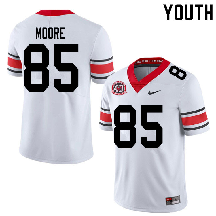 2020 Youth #85 Cameron Moore Georgia Bulldogs 1980 National Champions 40th Anniversary College Footb